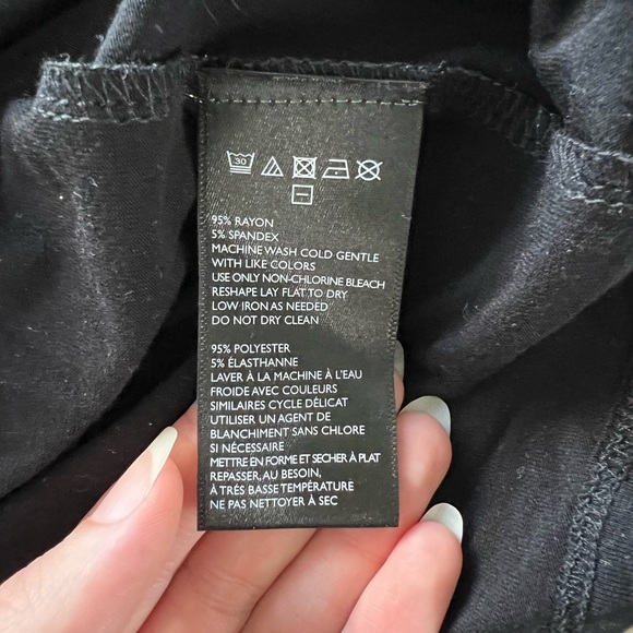 Silence + Noise Side Knot T-Shirt Dress in black (size S) - Picture 6 of 7